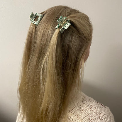 HAARKLAMMER GREEN SPLASH MINI