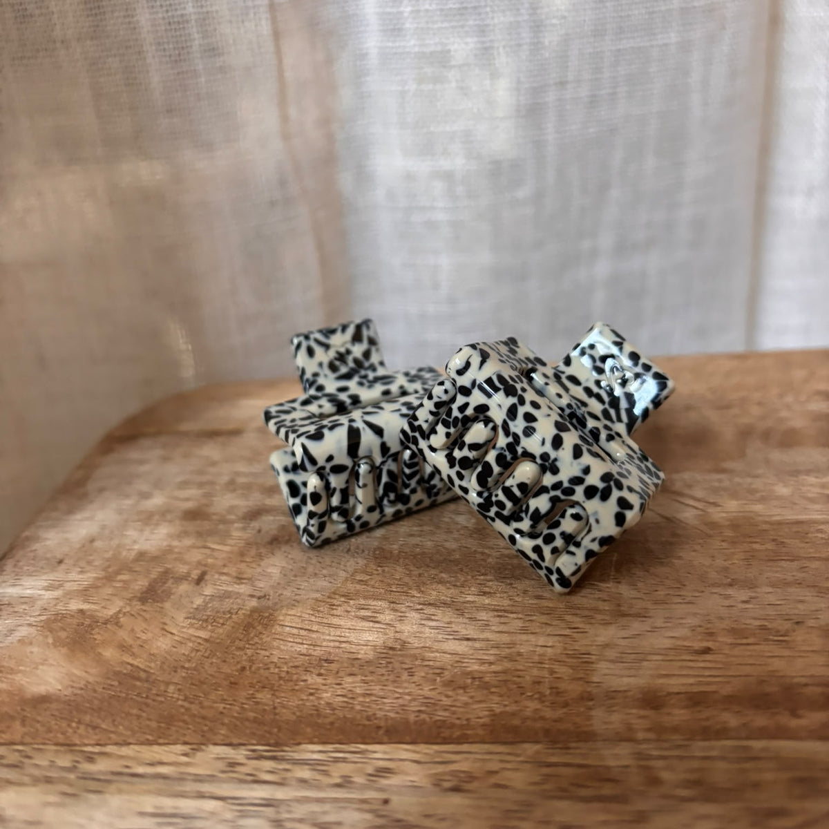HAARKLAMMER BLACK DOTS MINI