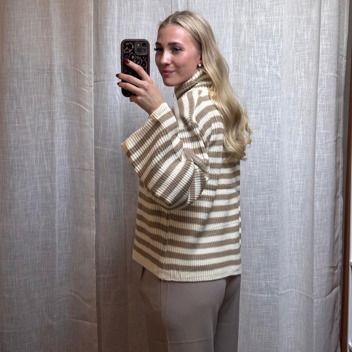 STRICKJACKE NOLA BEIGE
