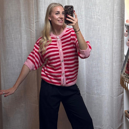 STRICKJACKE LOTTI ROSA X ROT